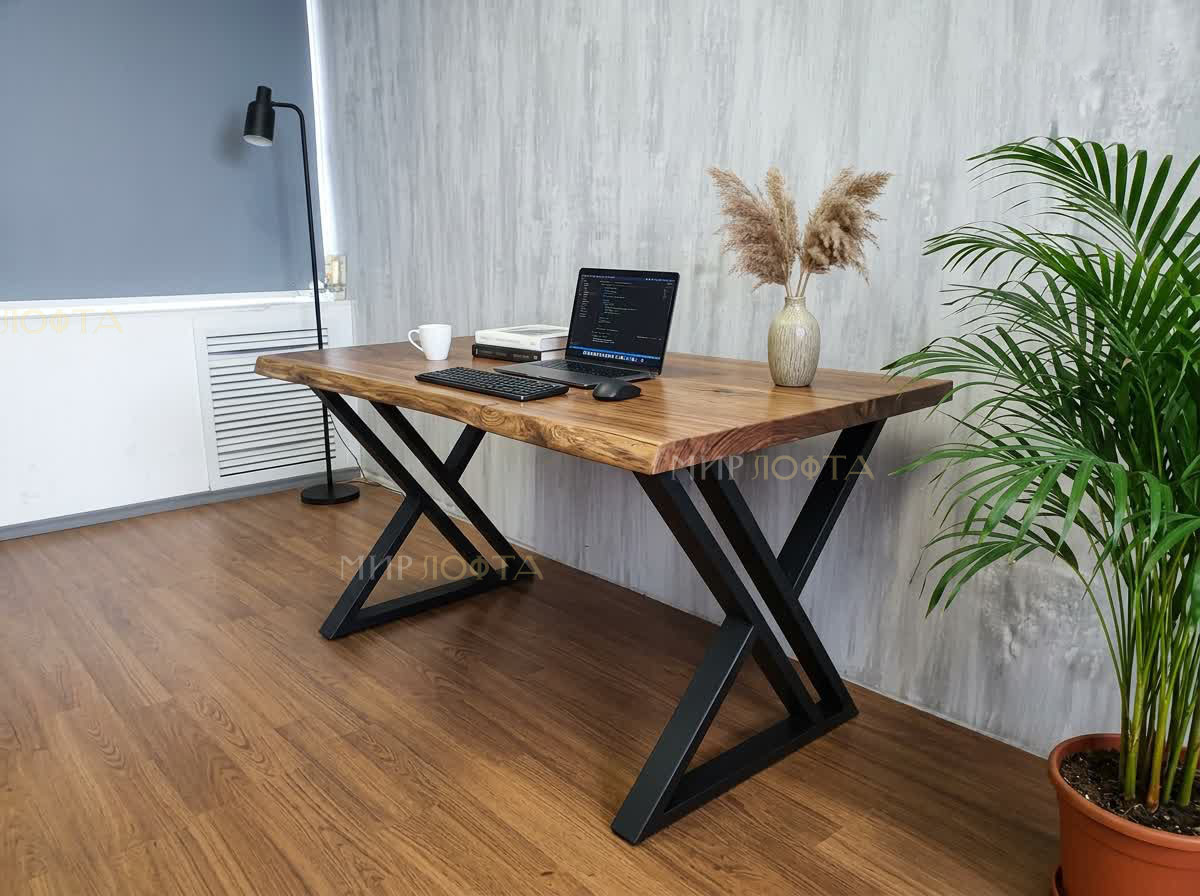 Стол лофт из слэба